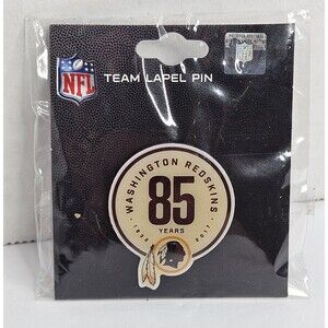 Washington Redskins Team Lapel Pin 85 Years 2016 NFL New Sealed